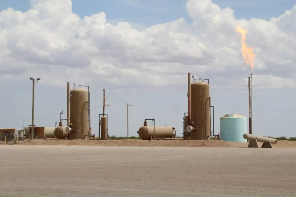 A gas production facility